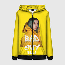 Толстовка на молнии женская Billie Eilish Билли Айлиш, цвет: 3D-черный