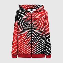 Толстовка на молнии женская BMTH, цвет: 3D-красный