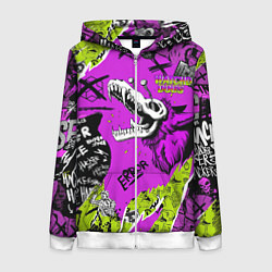 Толстовка на молнии женская Watch Dogs: Legion, цвет: 3D-белый