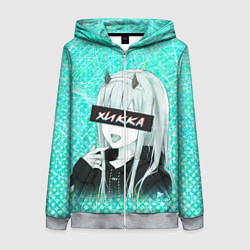 Женская толстовка на молнии Zero Two Хикка