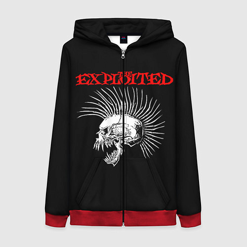 Женская толстовка на молнии The Exploited / 3D-Красный – фото 1