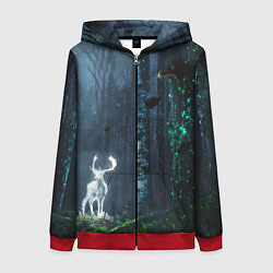 Женская толстовка на молнии Олень