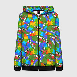 Толстовка на молнии женская ПЕПЕ КЛОУН, цвет: 3D-черный