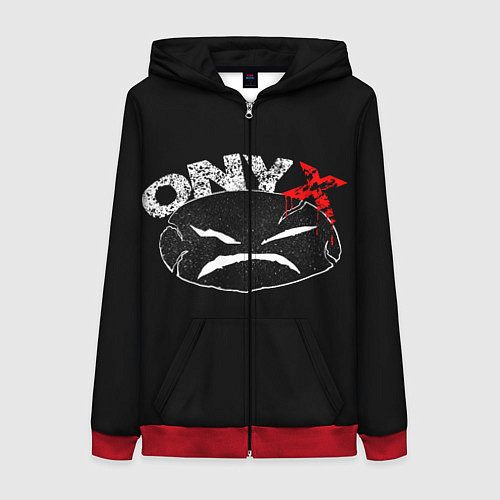 Женская толстовка на молнии Onyx / 3D-Красный – фото 1