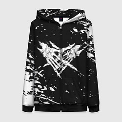 Толстовка на молнии женская Velial Squad, цвет: 3D-черный