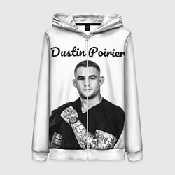 Толстовка на молнии женская Dustin Poirier, цвет: 3D-белый