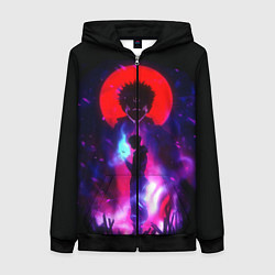 Женская толстовка на молнии Магическая битва Итадори