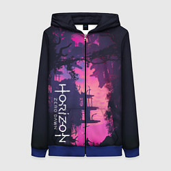 Толстовка на молнии женская Horizon Zero Dawn, цвет: 3D-синий