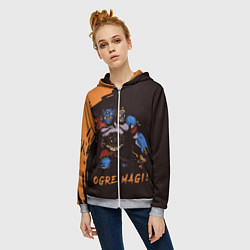 Толстовка на молнии женская Огр Dota 2, цвет: 3D-меланж — фото 2