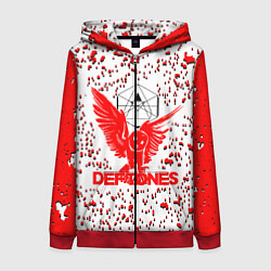 Женская толстовка на молнии Deftones
