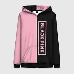 Толстовка на молнии женская BLACKPINK, цвет: 3D-черный