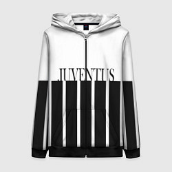 Толстовка на молнии женская Juventus Tee Black and White 202122, цвет: 3D-черный