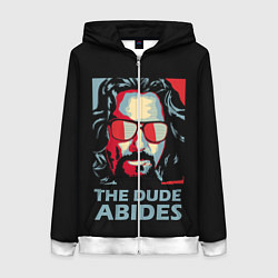 Женская толстовка на молнии The Dude Abides Лебовски