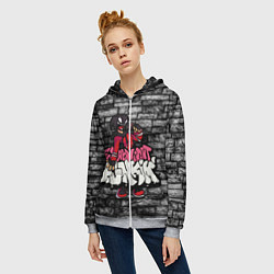 Толстовка на молнии женская Friday Night Funkin A G O T I, цвет: 3D-меланж — фото 2