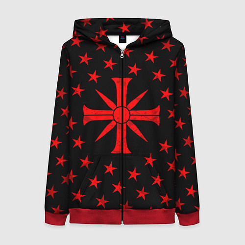 Женская толстовка на молнии FAR CRY 5 SINNER СЕКТА / 3D-Красный – фото 1