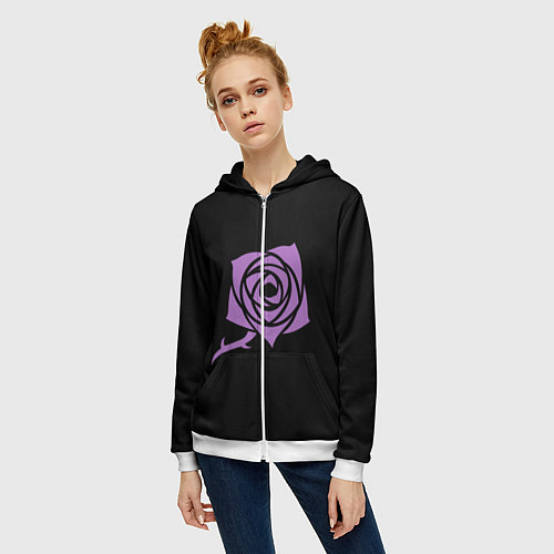 Женская толстовка на молнии Тореадор / 3D-Белый – фото 3