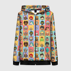 Женская толстовка на молнии Toca Life Worl