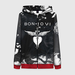 Женская толстовка на молнии BON JOVI БОН ДЖОВИ