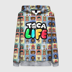 Женская толстовка на молнии Toca Life