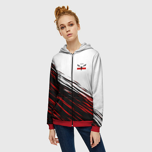 Женская толстовка на молнии Токийские мстители: Valhalla / 3D-Красный – фото 3
