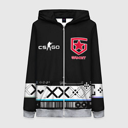 Толстовка на молнии женская GAMBIT CS:GO Printstream, цвет: 3D-меланж