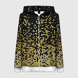 Толстовка на молнии женская Fashion Pattern 2028, цвет: 3D-белый