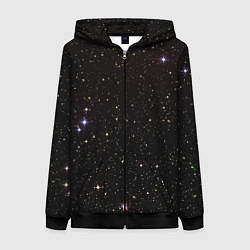Женская толстовка на молнии Ночное звездное небо