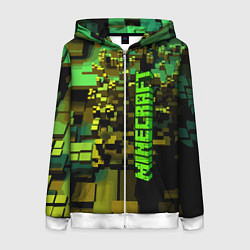 Женская толстовка на молнии Minecraft, pattern 2022