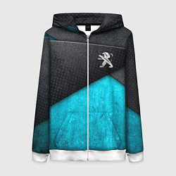 Женская толстовка на молнии Peugeot: Металл в цвет