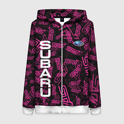 Женская толстовка на молнии SUBARU STI PATTERN