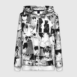 Женская толстовка на молнии Psycho Pass pattern