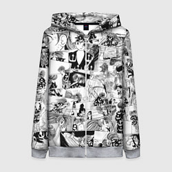 Женская толстовка на молнии Dororo pattern