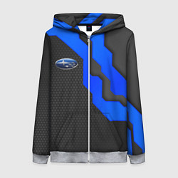 Женская толстовка на молнии SUBARU - СУБАРУ ТЕХНОЛОГИЧЕСКАЯ БРОНЯ