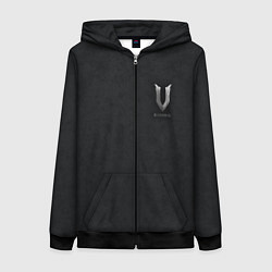 Толстовка на молнии женская Лого v rising, цвет: 3D-черный