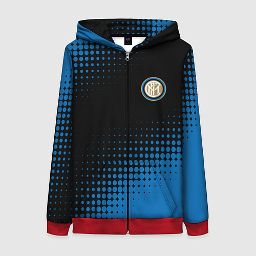 Женская толстовка на молнии Inter абстракция / 3D-Красный – фото 1