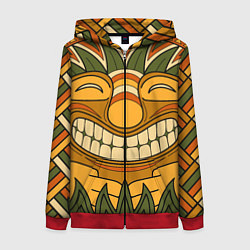 Женская толстовка на молнии Polynesian tiki LUCKY