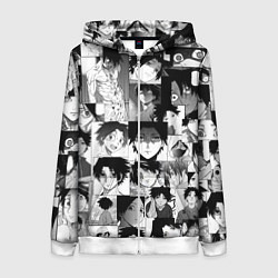 Толстовка на молнии женская Урума Сюн, цвет: 3D-белый