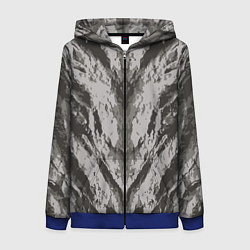 Толстовка на молнии женская Asgards rock, цвет: 3D-синий