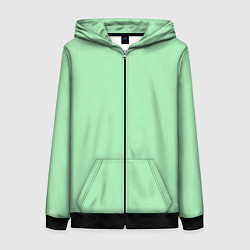 Толстовка на молнии женская Мятный радуга, цвет: 3D-черный