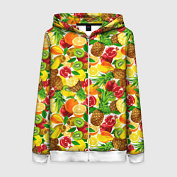 Женская толстовка на молнии Fruit abundance
