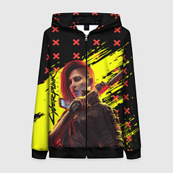 Женская толстовка на молнии Cyberpunk 2077 Phantom Liberty