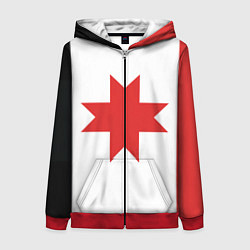 Женская толстовка на молнии Флаг Удмуртии