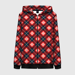 Женская толстовка на молнии Разноцветные квадраты