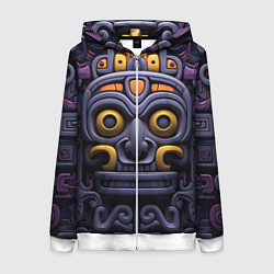 Женская толстовка на молнии Орнамент в стиле ацтеков