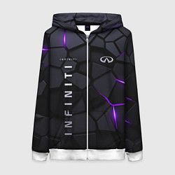 Женская толстовка на молнии Infiniti - плиты с эффектом свечения