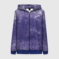 Толстовка на молнии женская Абстракция - violet color background, цвет: 3D-синий
