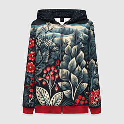 Женская толстовка на молнии Хрустальные рисунки