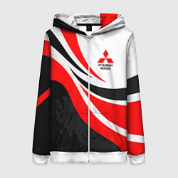 Женская толстовка на молнии Evo racer mitsubishi - uniform