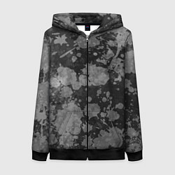 Женская толстовка на молнии Абстракция - светлое на темном