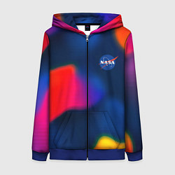 Толстовка на молнии женская Nasa gradient sportcolor, цвет: 3D-синий